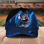 BlueJoses Bowling And Pins Light Funny Ball Personalized Name Cap