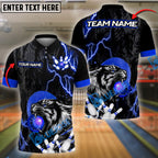 BlueJose Bowling And Pins Thunder Tiger Multicolor Options Personalized Name, Team Name 3D Shirt (4 Colors)