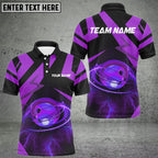 BlueJose Bowling Spinning Lightning Thunder Personalized Name, Team Name Shirt (4 Colors)