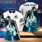 BlueJose Personalized Name Light Bowling Player Multicolor 3D Shirt