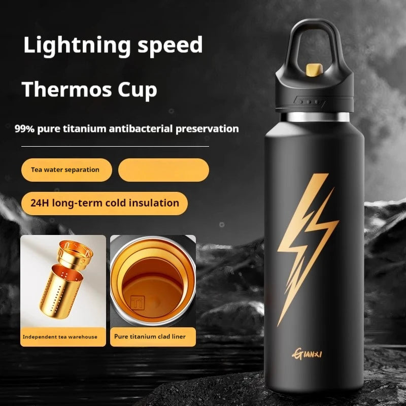 Gianxi One Click Open Lid Insulated Cup For Men'S Sports Water Bottle Large Capacity Cold Insulation Bottle Thermos Bottle