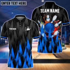 BlueJose Bowling And Pins Sword Legend Customized Name, Team Name 3D Shirt (4 Colors)