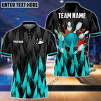 BlueJose Bowling And Pins Sword Legend Customized Name, Team Name 3D Shirt (4 Colors)
