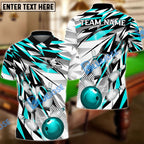 BlueJose Bowling And Pins Diamonds Dart Personalized Name, Team Name Unisex Shirt