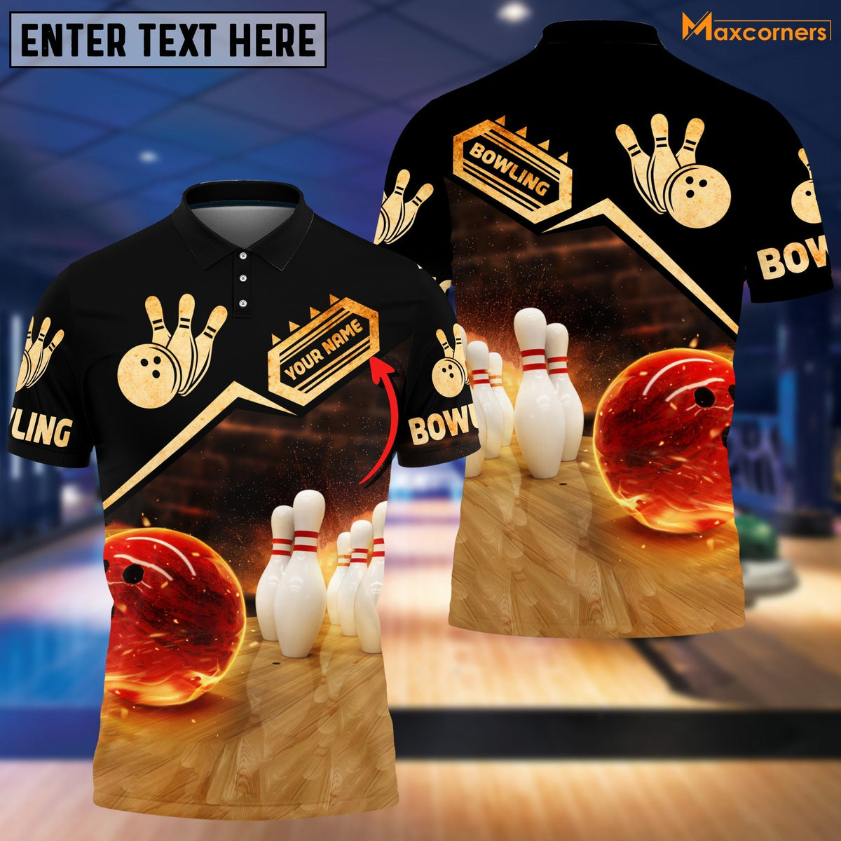 BlueJose Custom Bowling Personalized Name 3D Shirt