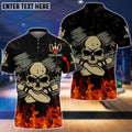 BlueJose Skull Bowling Ball Personalized Name 3D Shirt