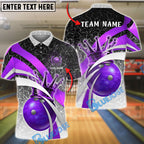 BlueJose Bowling And Pins Golden King Customized Name, Team Name 3D Shirt (4 Colors)
