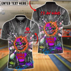 BlueJose Bowling Monster Strike Force Chaos Explosion Customized Name, Team Name 3D Shirt (4 Colors)
