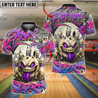 BlueJose Bowling Mad Bowl Graffiti Style Customized Name, Team Name 3D Shirt (4 Colors)