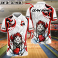 BlueJose Bowling And Pins Fox Fury Customized Name, Team Name 3D Shirt (4 Colors)