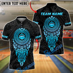 BlueJose Bowling And Pins Sport Aztec Tribal Pins Pattern Customized Name, Team Name 3D Shirt (4 Colors)
