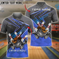 BlueJose Bowling And Pins Bowling Hunter I'm On Strike Customized Name 3D Shirt (4 Colors)