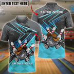 BlueJose Bowling And Pins Bowling Hunter I'm On Strike Customized Name 3D Shirt (4 Colors)