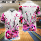 BlueJose Bowling And Pins Glass Broken Customized Name, Team Name 3D Shirt (4 Colors)
