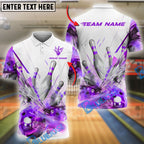 BlueJose Bowling And Pins Glass Broken Customized Name, Team Name 3D Shirt (4 Colors)