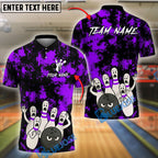 BlueJose Bowling And Pins Scared Pins Chaos Customized Name, Team Name 3D Shirt (4 Colors)