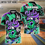 BlueJose Bowling Yolo Hip-Hop Street Style Customized Name, Team Name 3D Shirt (4 Colors)