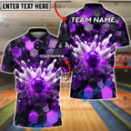 BlueJose Bowling Strike Explosion Customized Name, Team Name 3D Shirt (4 Colors)
