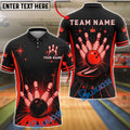 BlueJose Bowling Retro Royal Crown Starburst Customized Name, Team Name 3D Shirt (6 Colors)