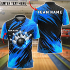 BlueJose Bowling Flaming Ball Phoenix Wings Customized Name, Team Name 3D Shirt (4 Colors)
