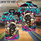 BlueJose Bowling And Pins Hip Hop Beer Gang Street Art  Customized Name, Team Name 3D Shirt (4 Colors)