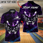BlueJose Bowling & Pins Cowboy Gunslinger Customized Name, Team Name 3D Shirt (4 Colors)