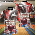 BlueJose Bowling And Pins Lightning Strike Explosion 3D Design Customized Name, Team Name 3D Shirt (4 Colors)