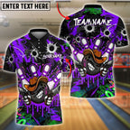 BlueJose Bowling Graffiti Cowboy With Bullet Holes Customized Name, Team Name 3D Shirt (4 Colors)