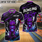 BlueJose Bowling Is The Best Cool Green Frog Smoking Pipe Quote Customized Name, Team Name 3D Shirt (4 Colors)