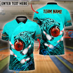 BlueJose Bowling And Pins Tiger Customized Name 3D Shirt (4 Colors)