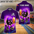BlueJose Bowling And Pins Flaming Pin Beer Lover Customized Name, Team Name 3D Shirt (4 Colors)