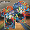BlueJose Bowling Graffiti Street Style Personalized Shirt