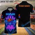 BlueJose Bowling Neon Cowboy Strike Personalized Name, Team Name Unisex Shirt