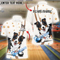 BlueJose Bowling Funny Border Collie Dog Customized Name, Team Name 3D Shirt