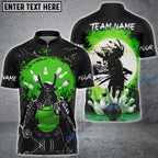 BlueJose Bowling And Pins Samurai Showdown Customized Name 3D Shirt (4 Colors)