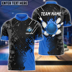 BlueJose Personalized Name Paint Fire Bowling And Pins Multicolor 3D Shirt