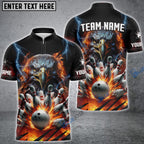 BlueJose Eagle Power Bowling And Pins Customized Name 3D Shirt