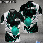 BlueJose Personalized Name Thunders Bowling And Pins Multicolor 3D Shirt