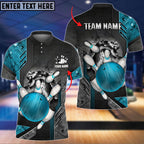 BlueJose Bowling Ball And Pins Crack Metalic Multicolor Personalized Name 3D Shirt (5 Colors), Personalized Shirts For Bowling Players
