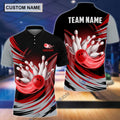 BlueJose Tornado Bowling And Pins Personalized Name Team Name 3D Shirt