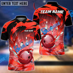 BlueJose Bowling And Pins Tornado Throw Customized Name 3D Shirt ( 5 Colors)