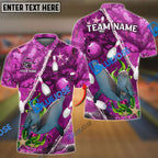 BlueJose Bowling And Pins Dolphin Of The Sea Multicolor Customized Name 3D Shirt