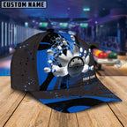 BlueJose Bowling And Pins Water Flow Multicolor Option Personalized Name Cap